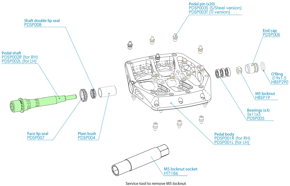 HOPE Pedalachse Für F20 Plattformpedale - Image 4