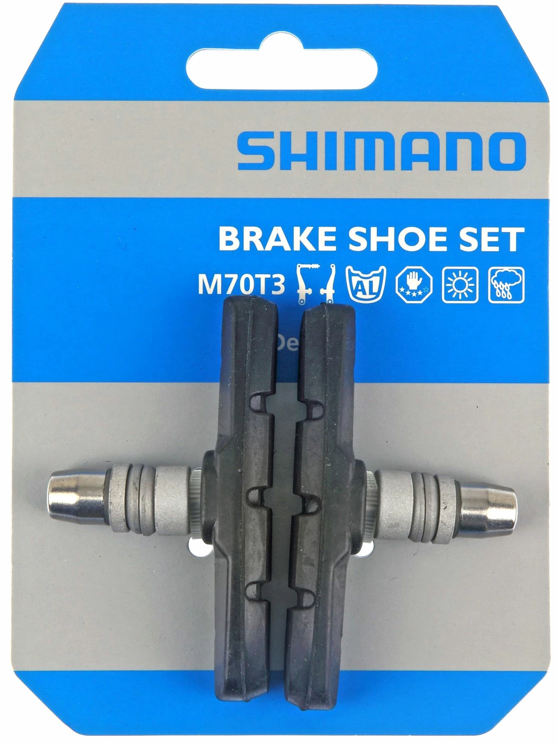 Shimano M70T3 V-Brake Bremsschuhe – Bild 2