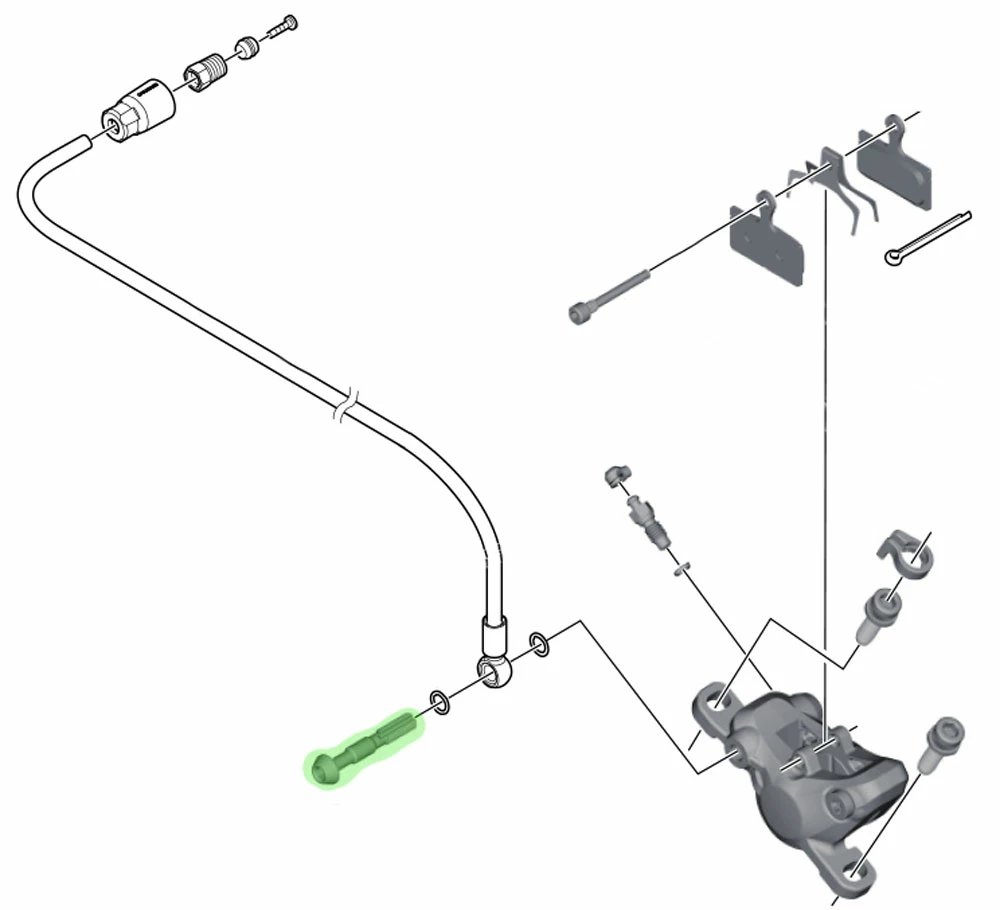 Shimano Bremsleitungsschraube Für SM-BH90-SB – Bild 2
