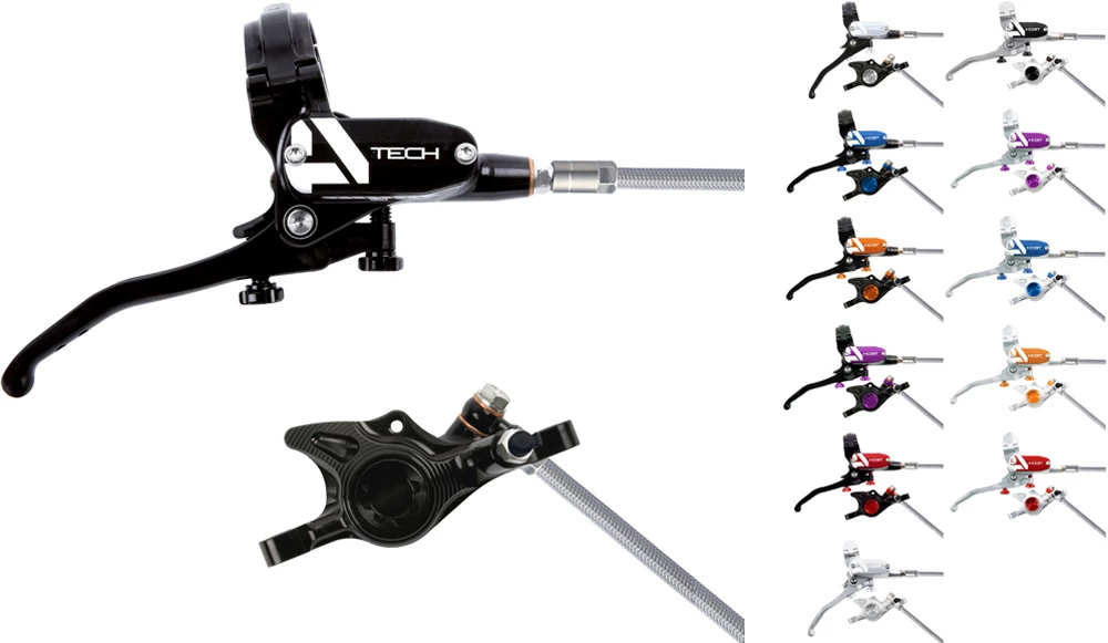 HOPE Tech 4 X2 Stahlflex Scheibenbremse - Hebel Rechts